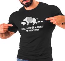 Manboxeo Pánské tričko s potiskem “Největší kanec”