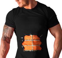 Manboxeo Pánské tričko s potiskem “Pekáč buchet z cihel”