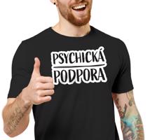 Manboxeo Pánské tričko s potiskem “Psychická podpora”