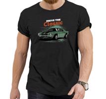 Manboxeo Pánské tričko s potiskem “Ride the Classic, zelený Mustang"