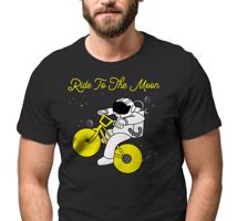 Manboxeo Pánské tričko s potiskem “Ride to the moon”
