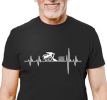 Manboxeo Pánské tričko s potiskem "Srdeční tep Kombajn"