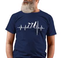 Manboxeo Pánské tričko s potiskem "Srdeční tep Nářadí"