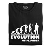 Pánské tričko s potiskem "Evolution of Plumber"