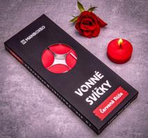 Sada 10 čajových svíček - Červená růže 10x14 g
