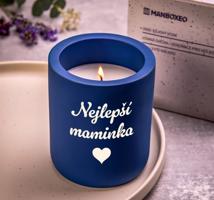 Svíčka v betonu - Lavendule & Eucalyptus 300 g
