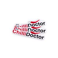 The Chilli Doctor Bílá nálepka The ChilliDoctor