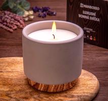 Velká svíčka v keramice - Lavendule & Eucalyptus 400 g